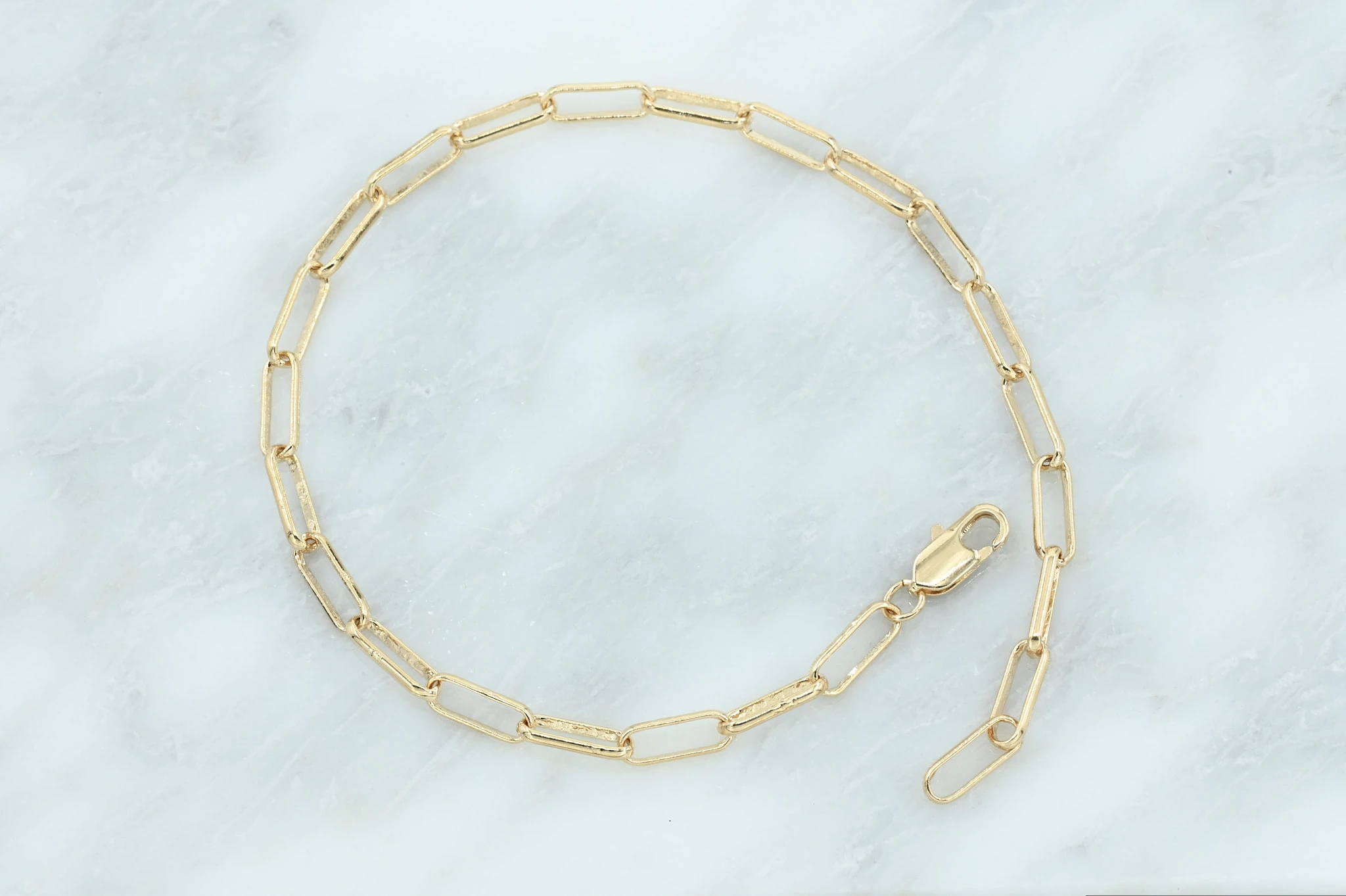 18 K Gold-plated schakelarmband