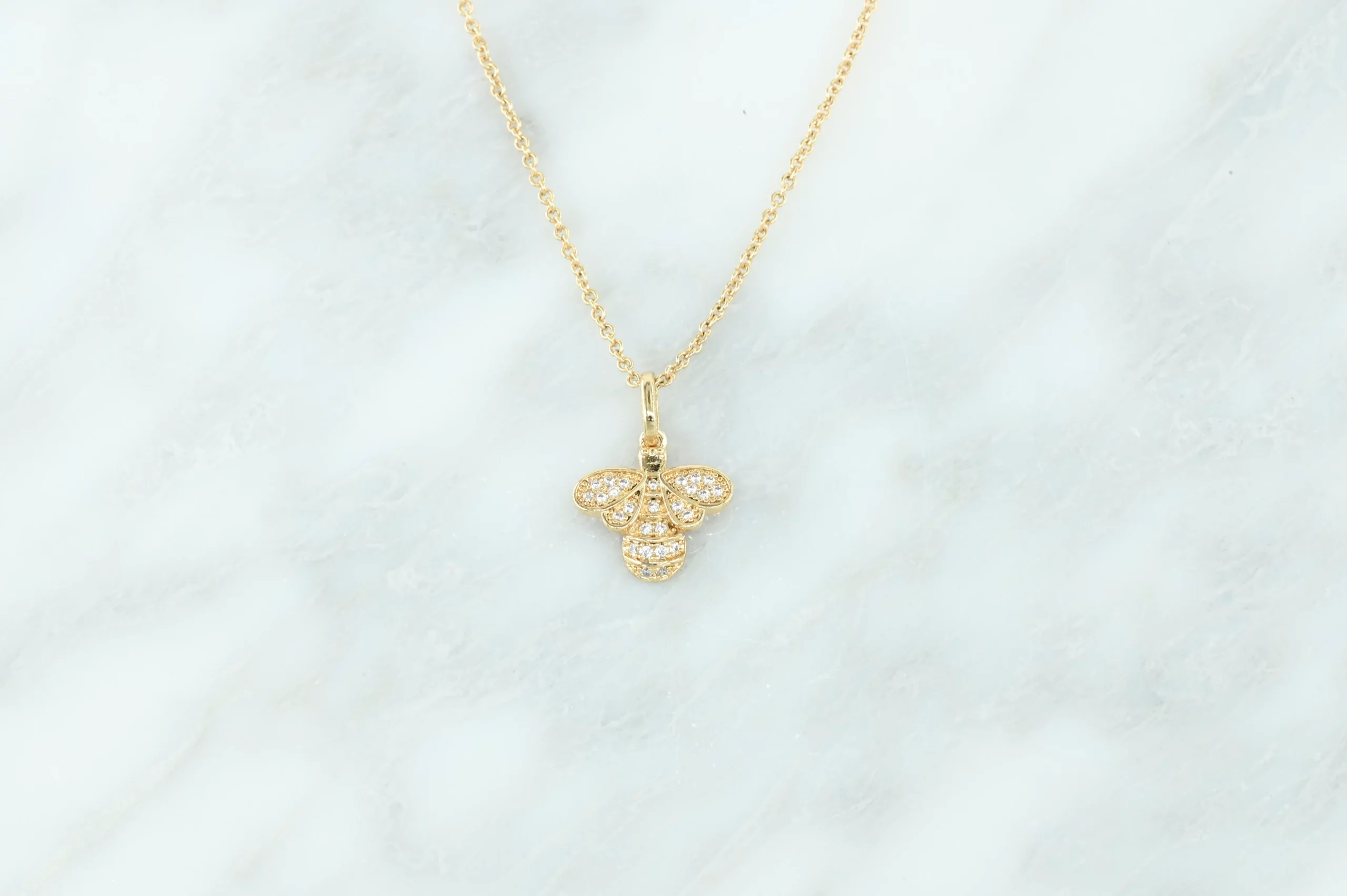 Gold-plated ketting met bijtje