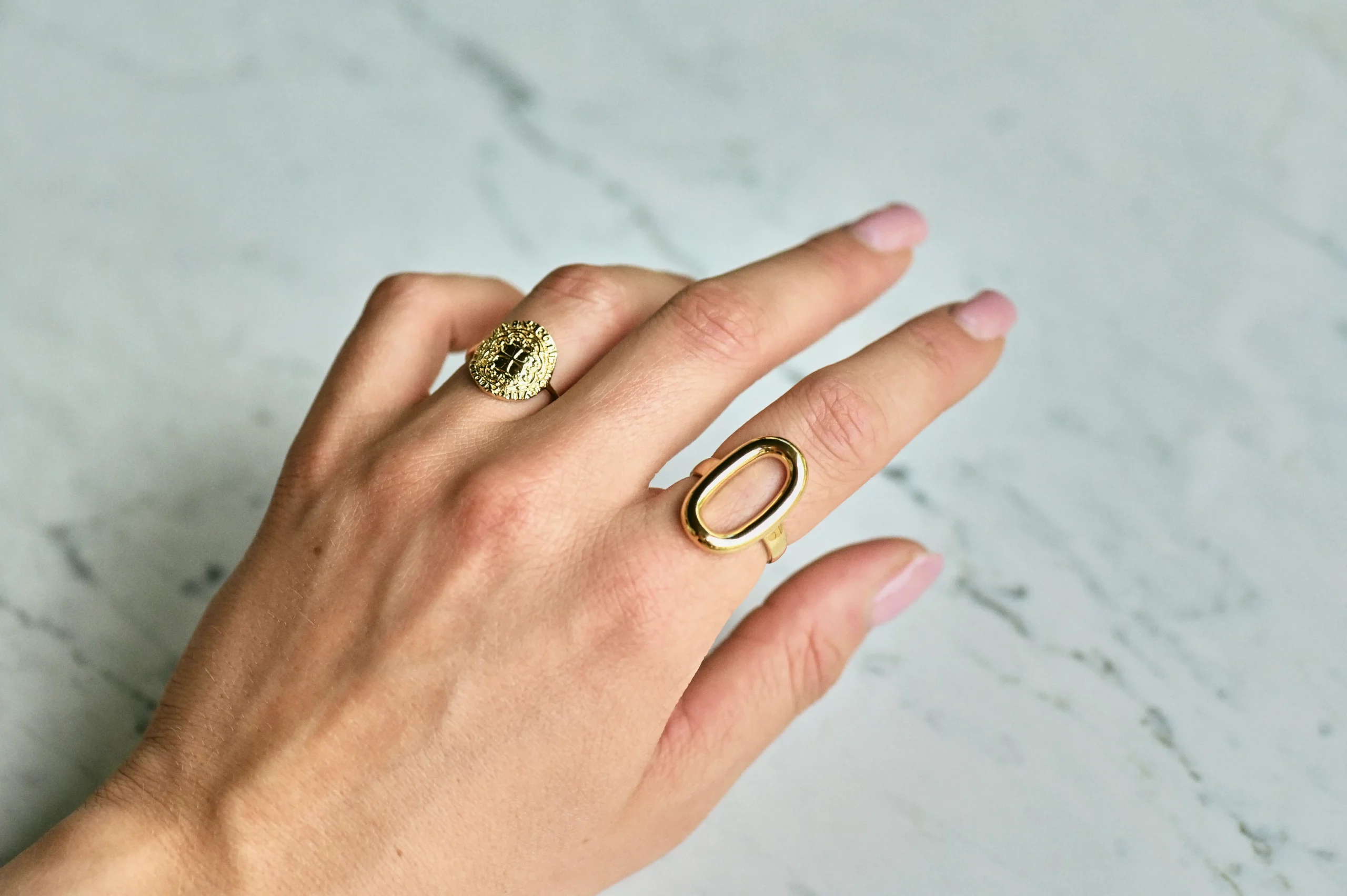 Prachtige gold-plated ringen