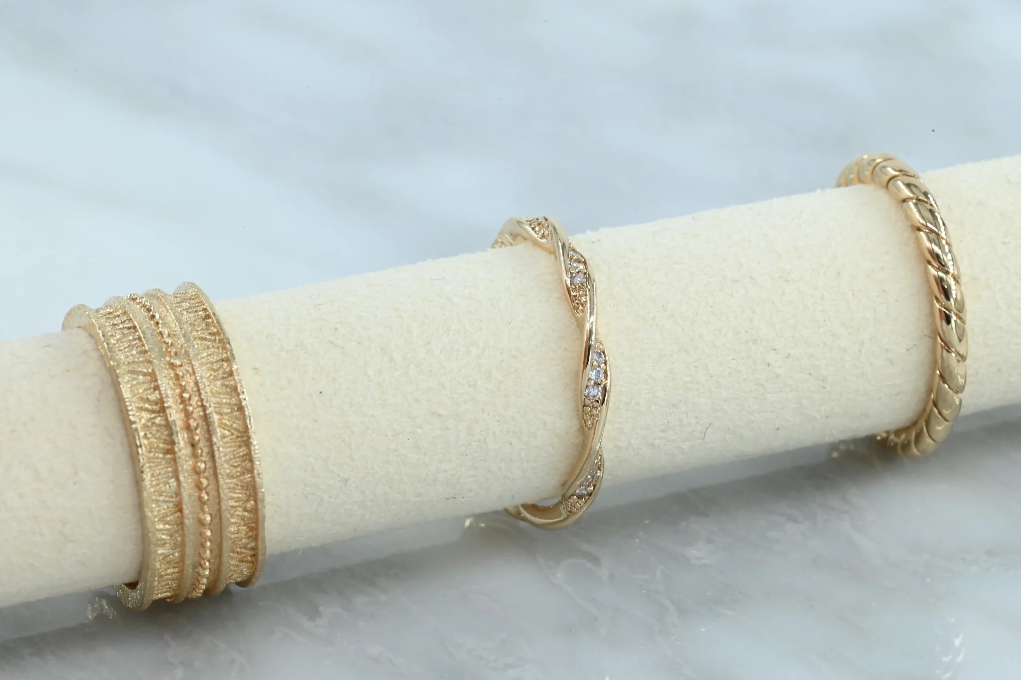 Prachtige gold-plated ringen