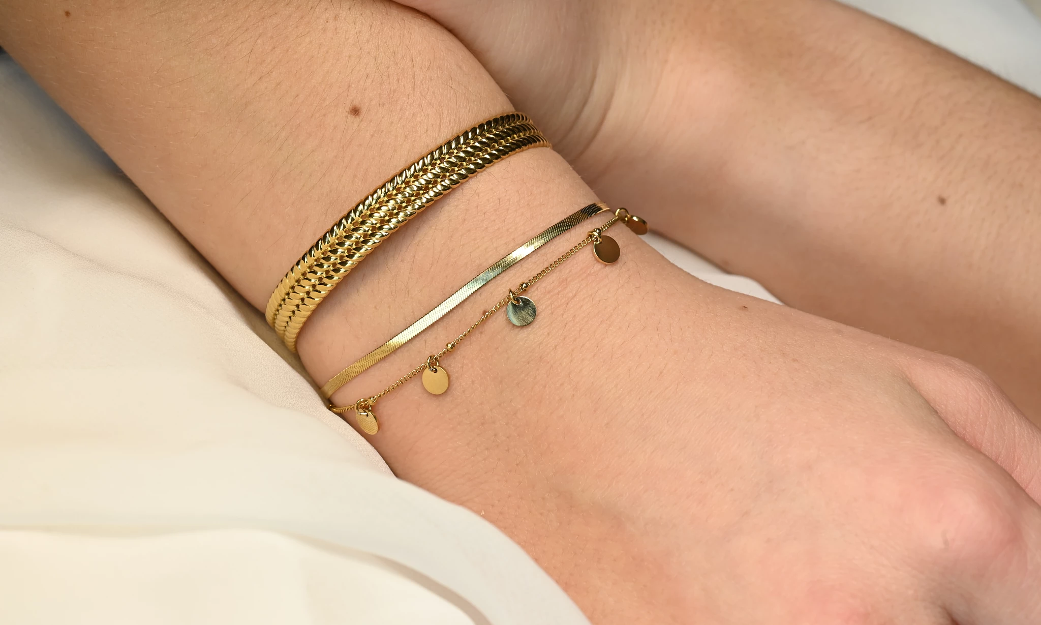 Bangle met weef-effect