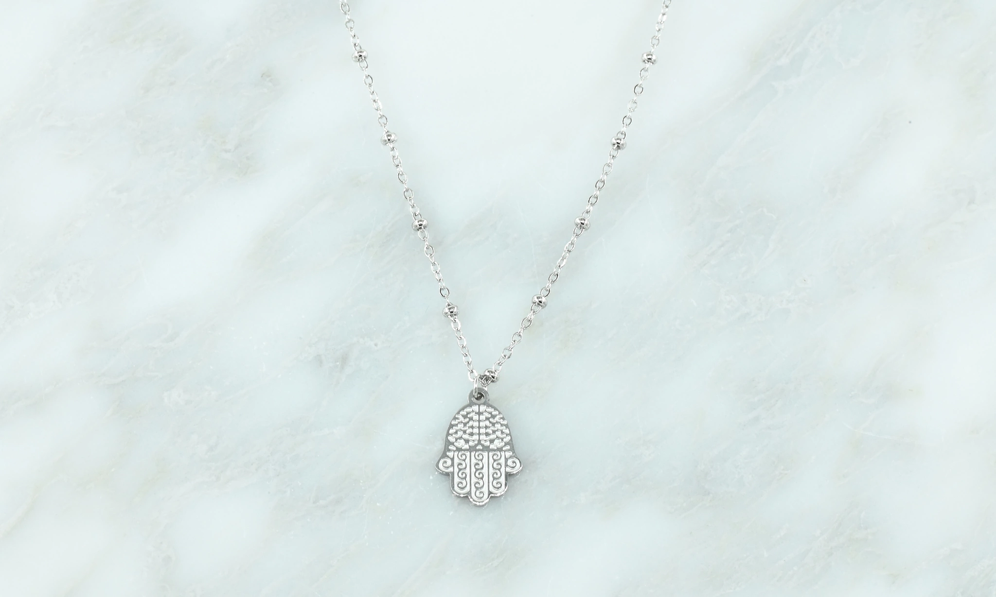 Ball-chain met hamsa-hand bedeltje